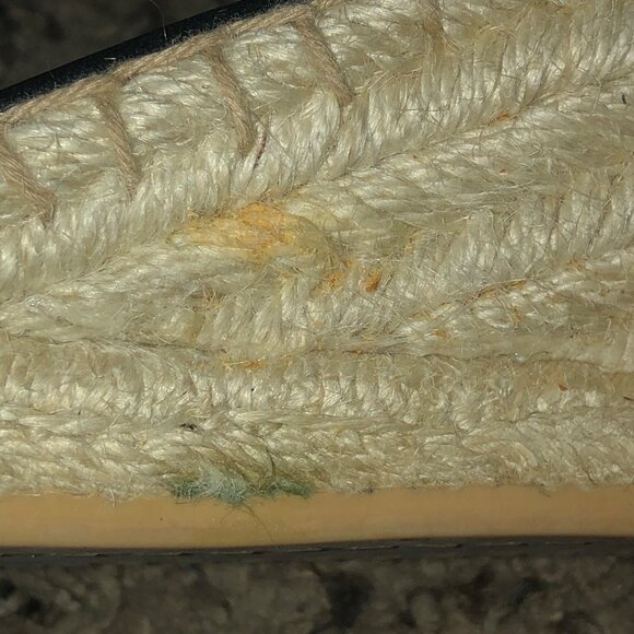 Talbots Espadrilles Womens 6.5 Used Black Leather - Picture 9 of 16